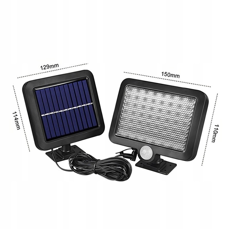 Lampa uliczna Retoo 2200 W 0 lm zasilanie solarne